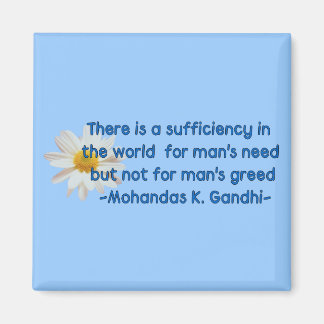 Gandhi Earth Quote Magnet