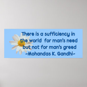 Gandhi Earth Quote Poster