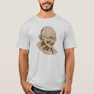 gandhi india retro portrait stencil T-Shirt
