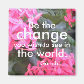 Gandhi Motivational Quotation Magnet
