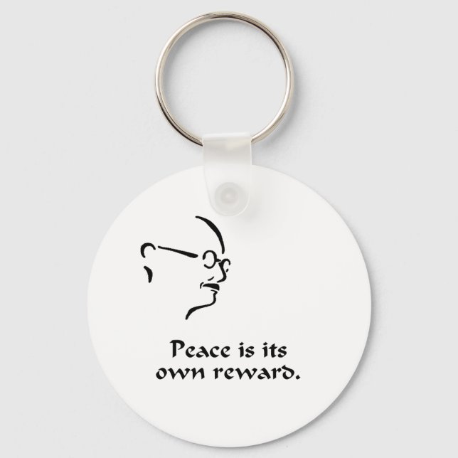 Gandhi Peace Key Ring (Front)