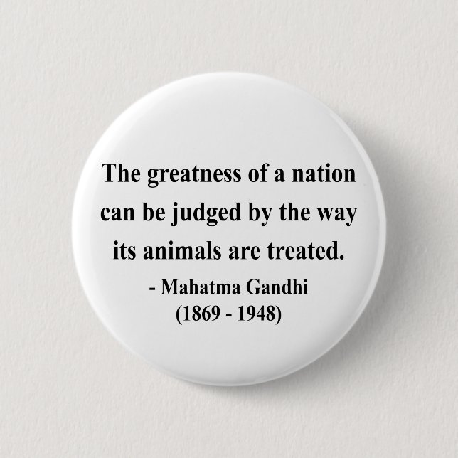 Gandhi Quote 2a 6 Cm Round Badge (Front)