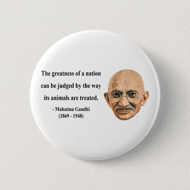 Gandhi Quote 2b 6 Cm Round Badge (Front)