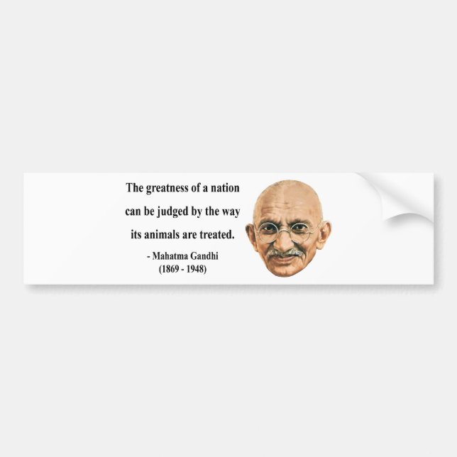Gandhi Quote 2b Bumper Sticker (Front)