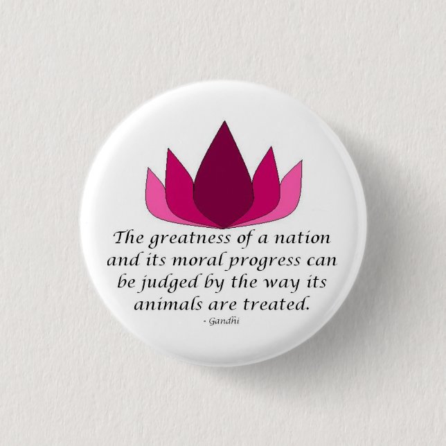 Gandhi Quote 3 Cm Round Badge (Front)