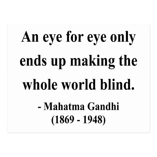 Gandhi Quote 3a Postcard | Zazzle.co.uk