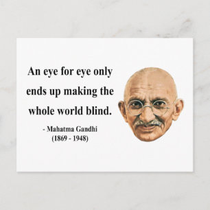 Gandhi Quote 3b Postcard