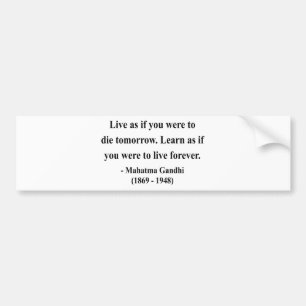 Gandhi Quote 4a Bumper Sticker