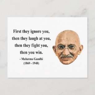 Gandhi Quote 5b Postcard