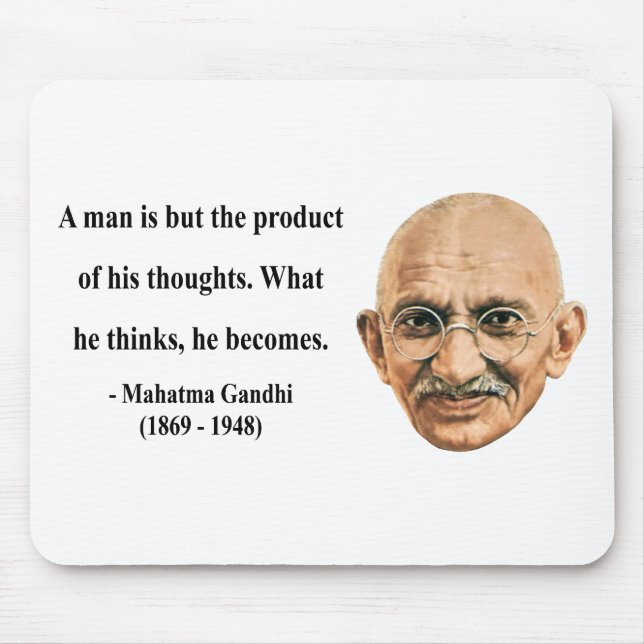 Gandhi Quote 8b Mouse Mat (Front)
