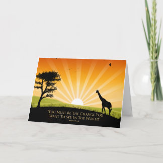 Gandhi Quote Card