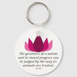 Gandhi Quote Key Ring