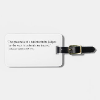 Gandhi Quote Luggage Tag