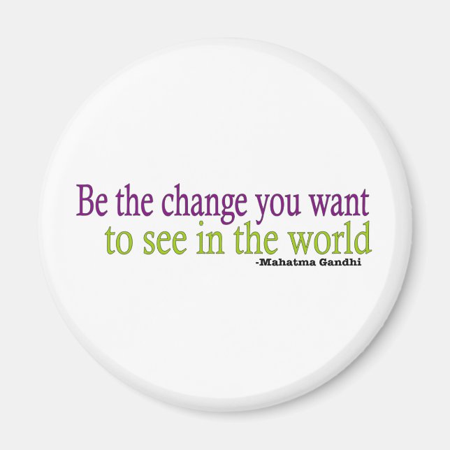 Gandhi Quote Magnet (Front)