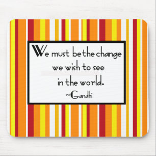 Gandhi Quote Mouse Mat