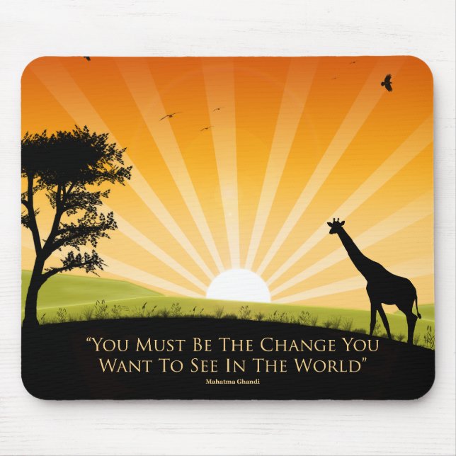 Gandhi Quote Mouse Mat (Front)