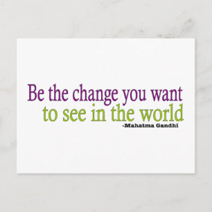 Gandhi Quote Postcard