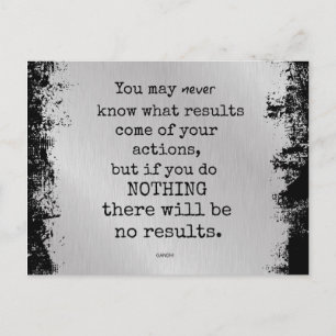 Gandhi Quote Postcard