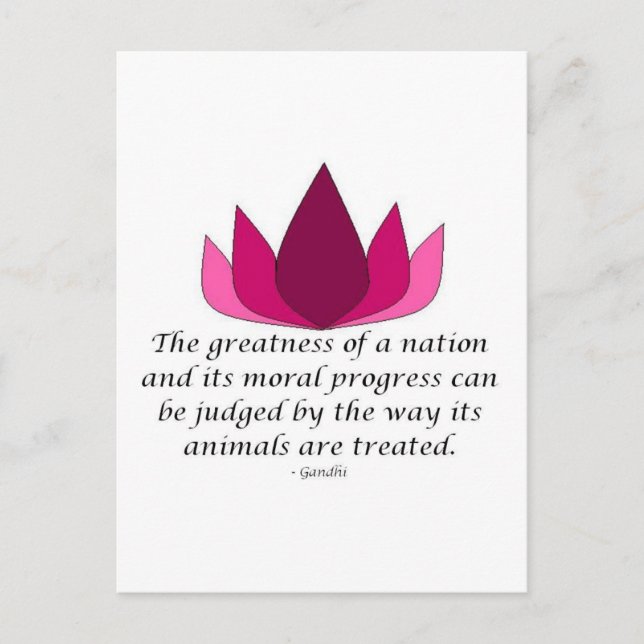 Gandhi Quote Postcard (Front)