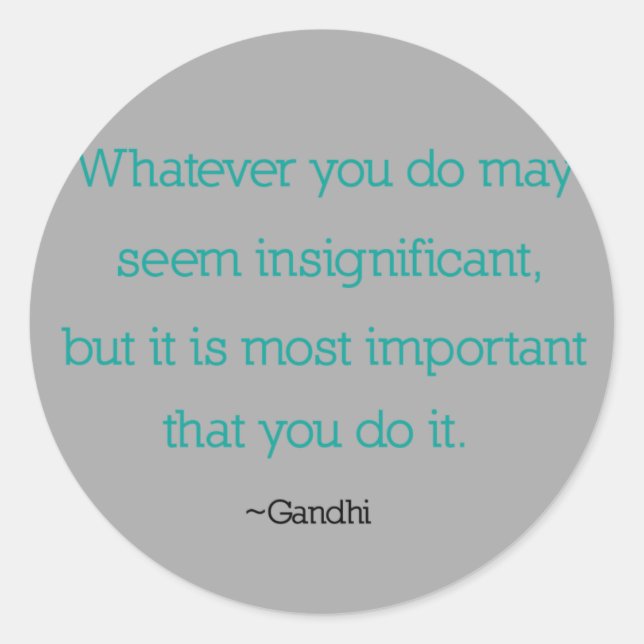 Gandhi Quote Stickers (Front)