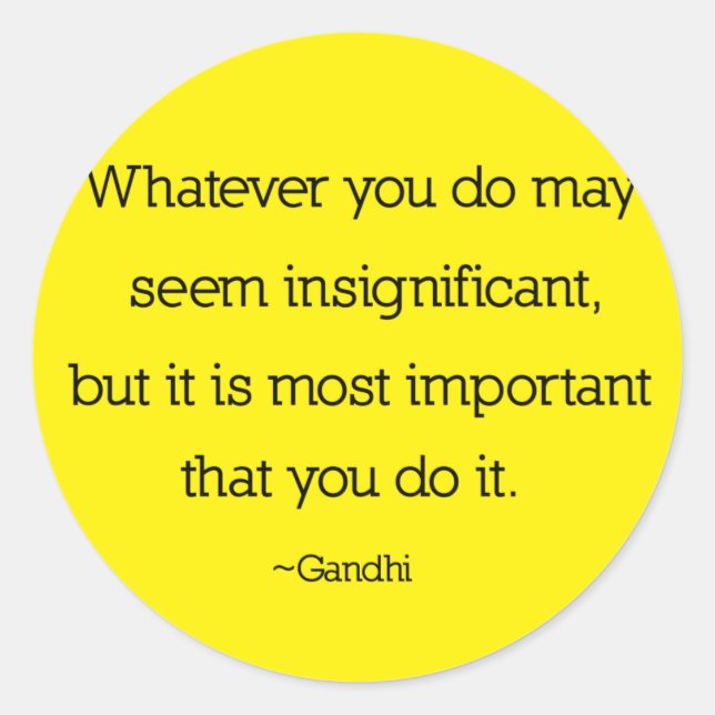 Gandhi Quote Stickers (Front)