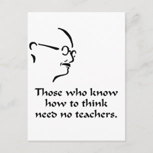 Gandhi Think Postcard