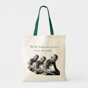 gandhi, tote bag