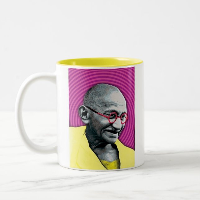 Gandhigiri Two-Tone Coffee Mug (Left)
