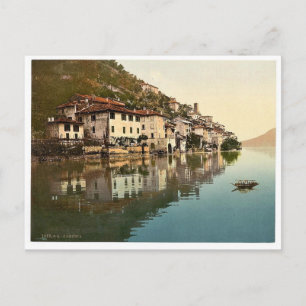Gandria, general view, Tessin, Switzerland vintage Postcard