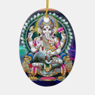 GANESH AURA BLESSINGS CERAMIC TREE DECORATION