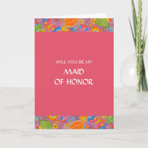 Ganesh Be My Maid Of Honour Card