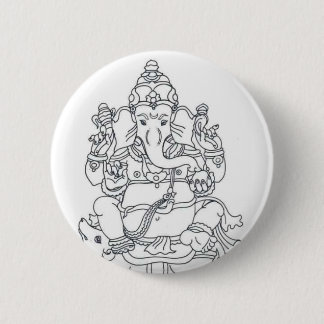 Ganesh button badge