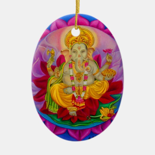 Ganesh Ceramic Tree Decoration (Front)