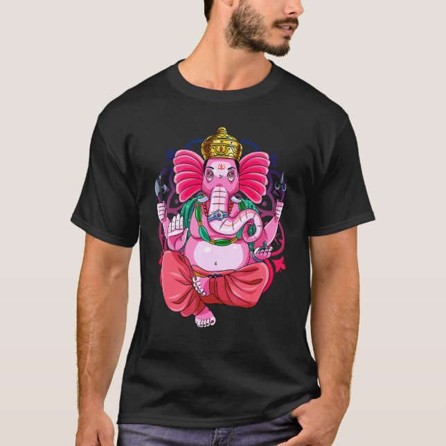 Ganesh Chaturthi Day Ganpati Deity T-Shirt (Front)