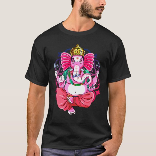 Ganesh Chaturthi Day Ganpati Deity T-Shirt (Front)