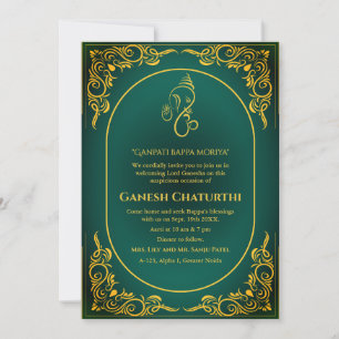 Ganesh Chaturthi Puja Invitation