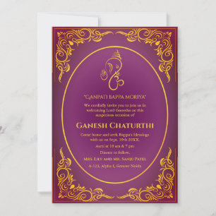 Ganesh Chaturthi Puja  Invitation