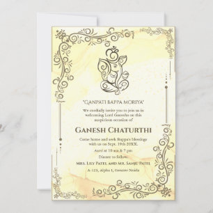 Ganesh Chaturthi Puja  Invitation