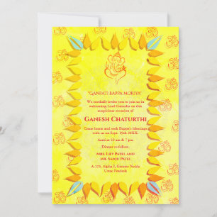 Ganesh Chaturthi Puja Invitation