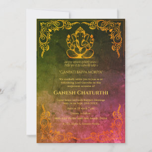 Ganesh Chaturthi Puja Invitation