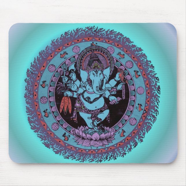Ganesh Dancer Mouse Mat (Front)