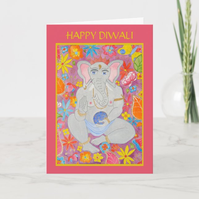 Ganesh Diwali Greeting Card (Front)