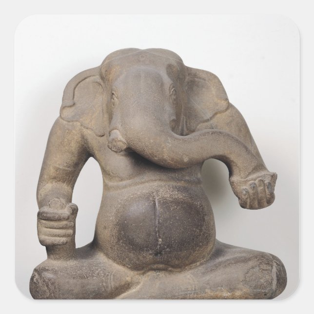 Ganesh, from Tuol Pheak Kin Square Sticker (Front)