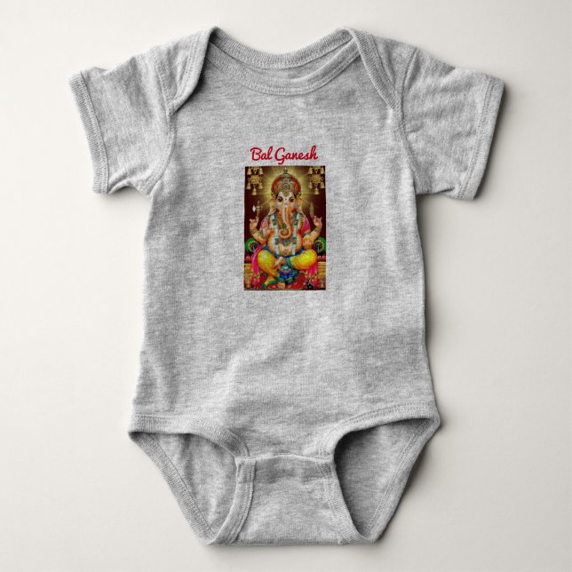 Ganesh Ganesha Baby Bodysuit (Front)