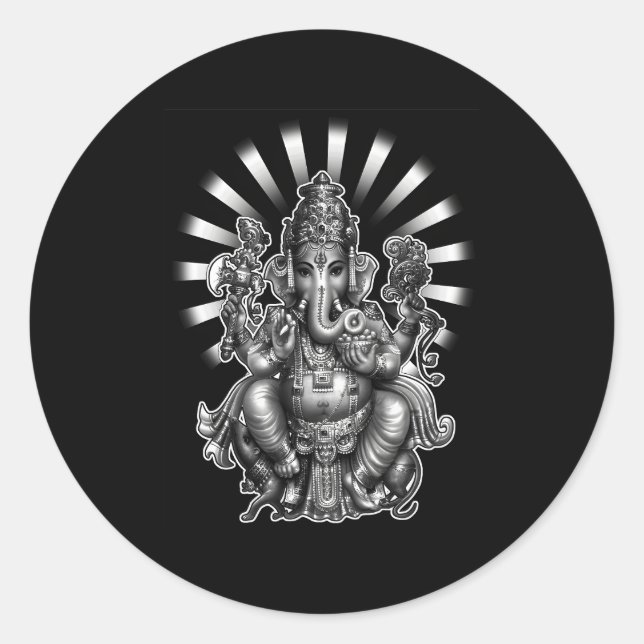 Ganesh Ganesha Classic Round Sticker (Front)