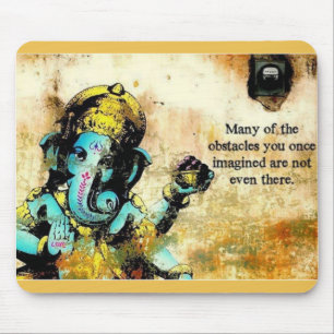 Ganesh Ganesha Hindu India Asian Elephant Deity Mouse Mat