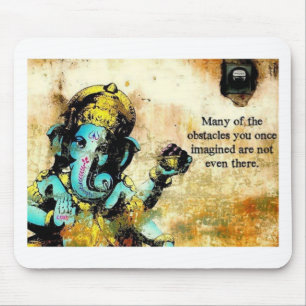 Ganesh Ganesha Hindu India Asian Elephant Deity Mouse Mat