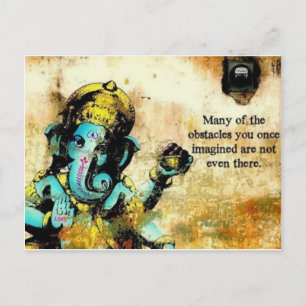 Ganesh Ganesha Hindu India Asian Elephant Deity Postcard
