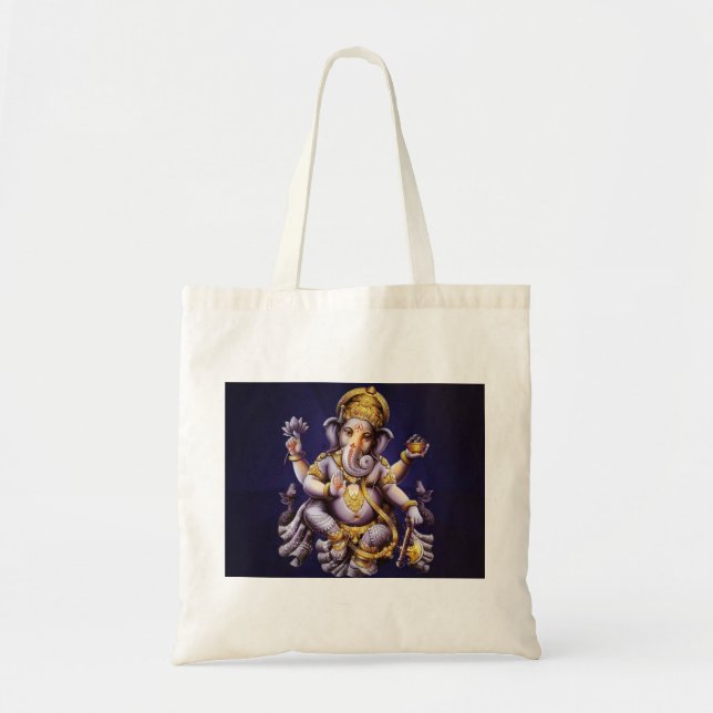 Ganesh Ganesha Hindu India Asian Elephant Deity Tote Bag (Front)