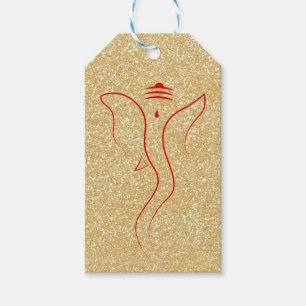 Ganesh Gold Gift Tags
